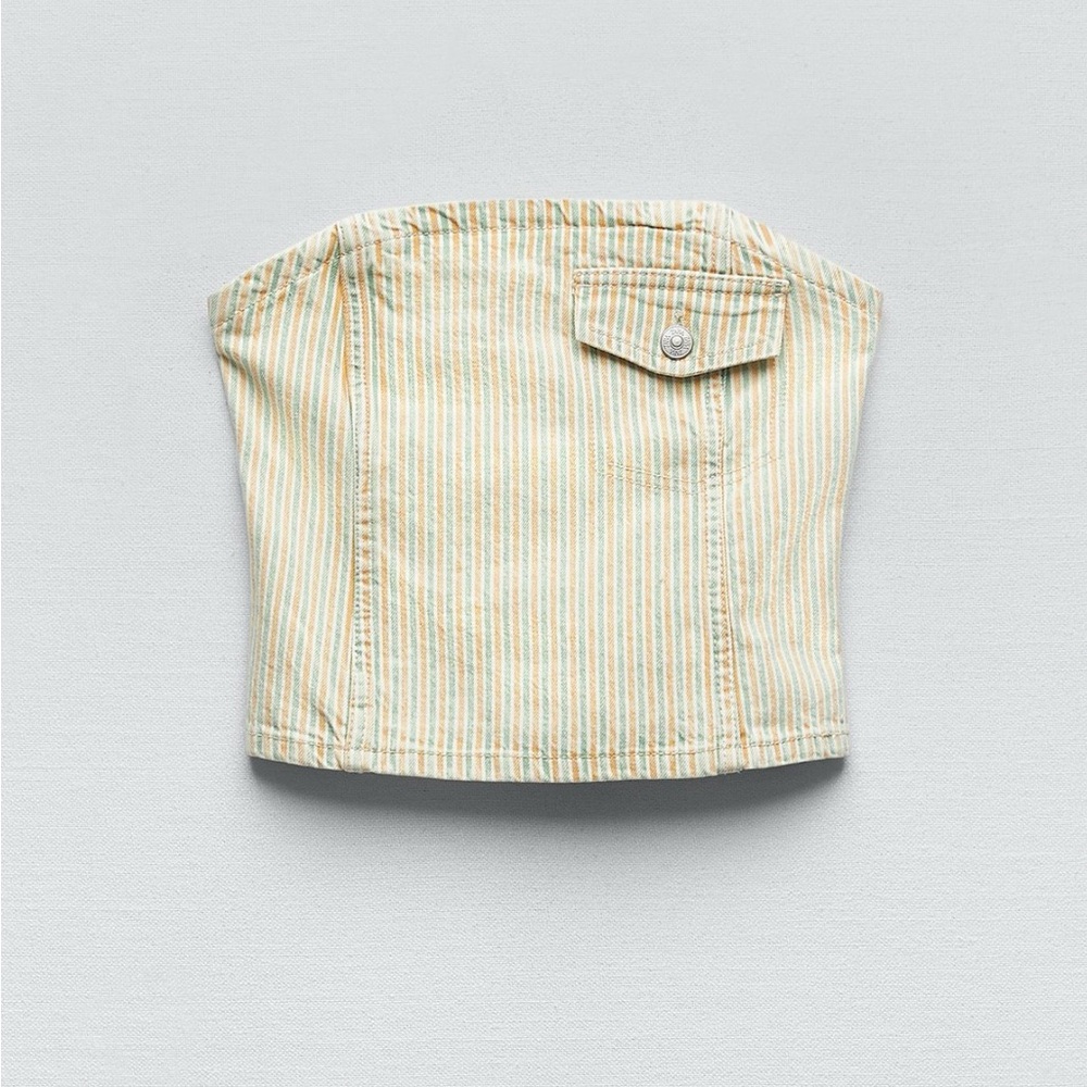 Zara Striped Tube Top